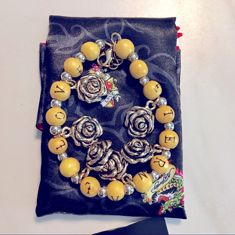 NWT Ed Hardy Eternal Love Bracelet with COA